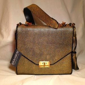 Brahmin Ophelia platinum Holiday Bag